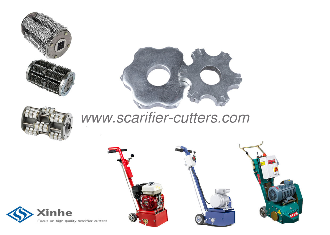 6pt Standard Scarifier Cutters，Scarifying Cutters O.D 1-3/4"*I.D 5/8", Concrete Floor Planers Parts